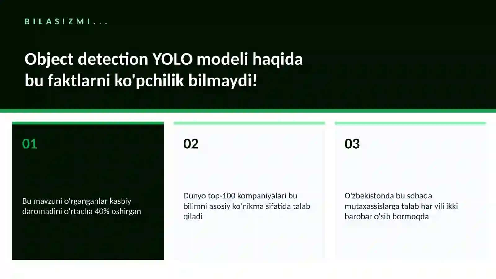 Object detection YOLO modeli 2