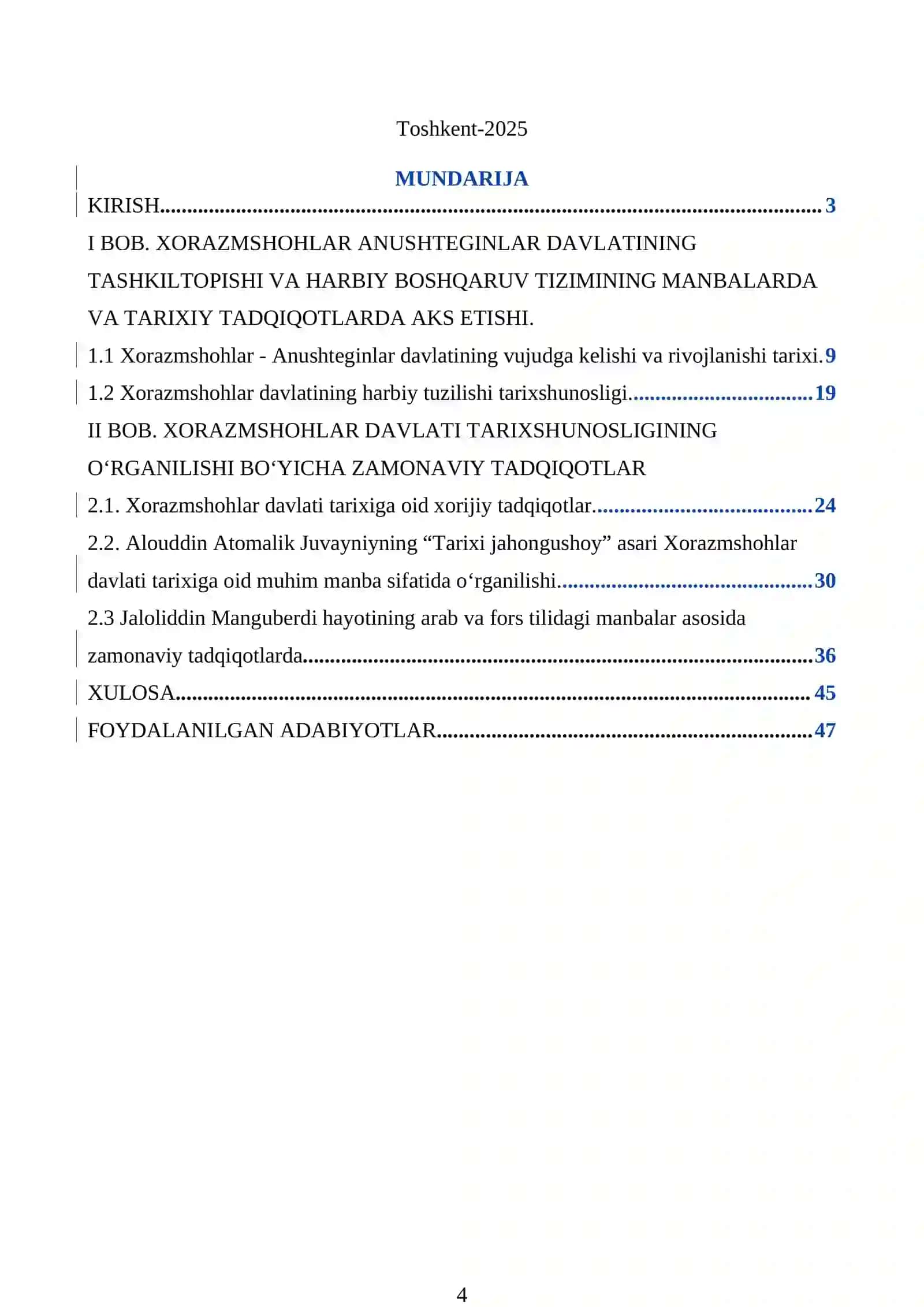 Xorazmshohlar davlati tarixi tarixshunosligi 2