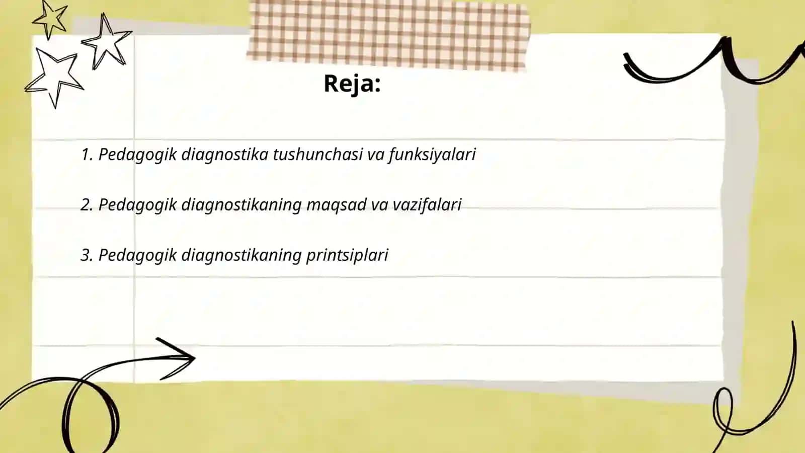 Pedagogik diagnostika 2
