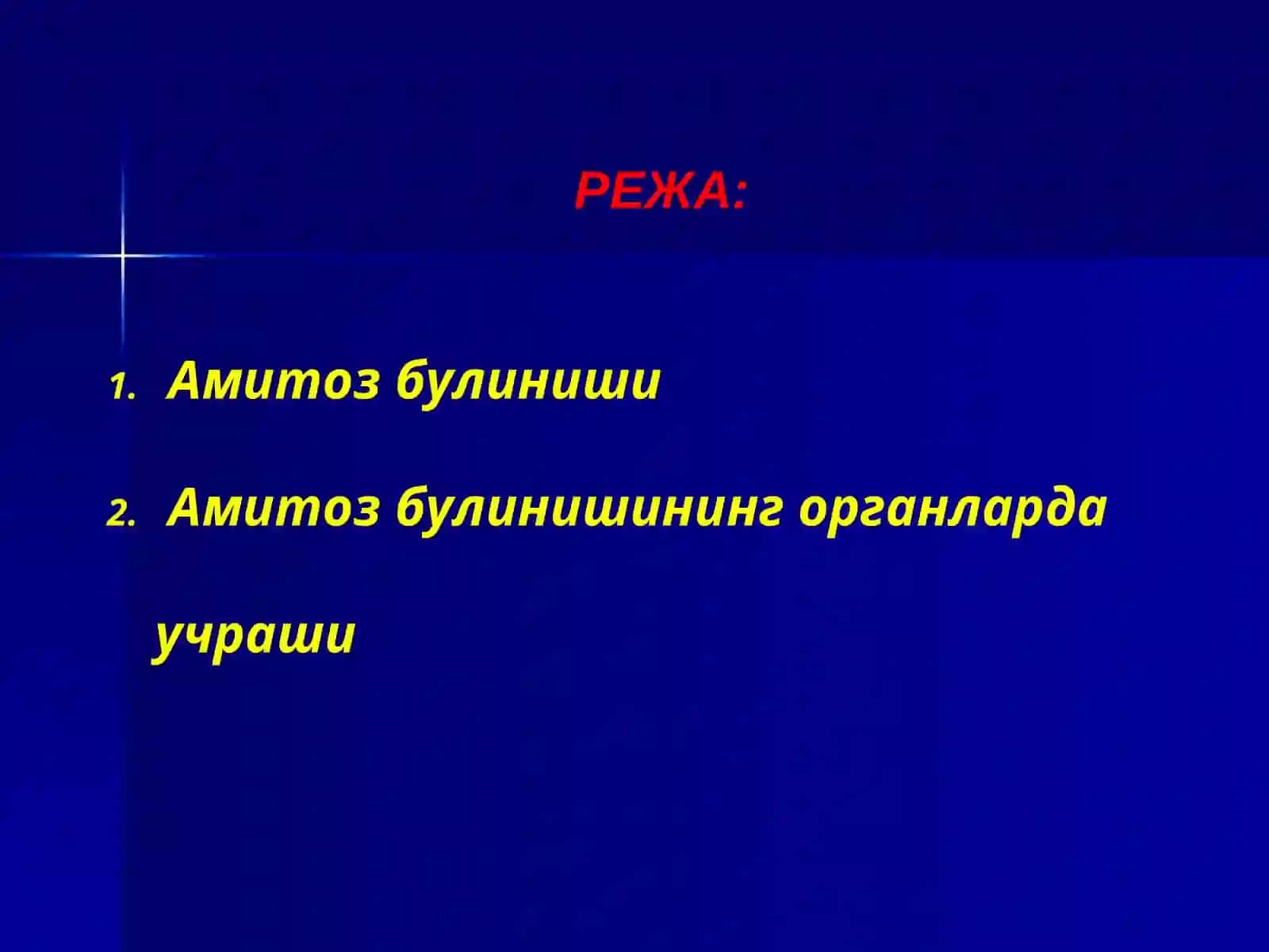 Амитоз булиниши 2