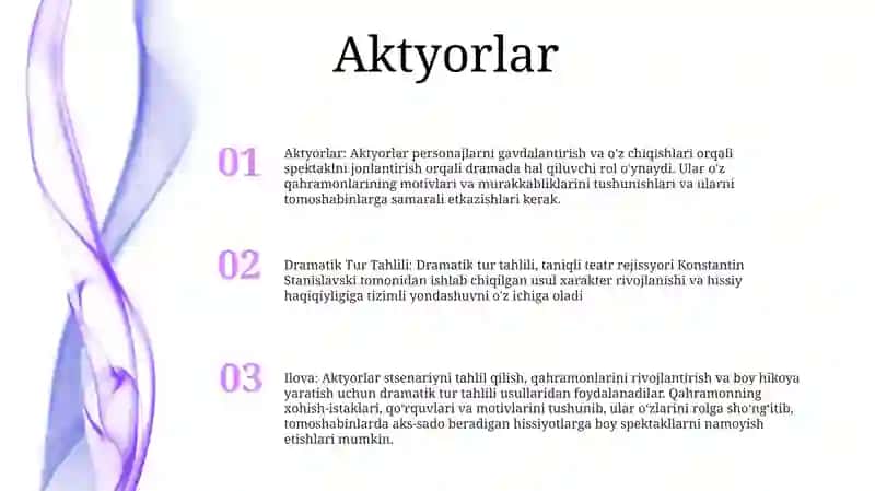 Dramatik Tur Tahlili 2