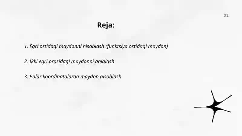 Aniq integralning tatbiqi 2
