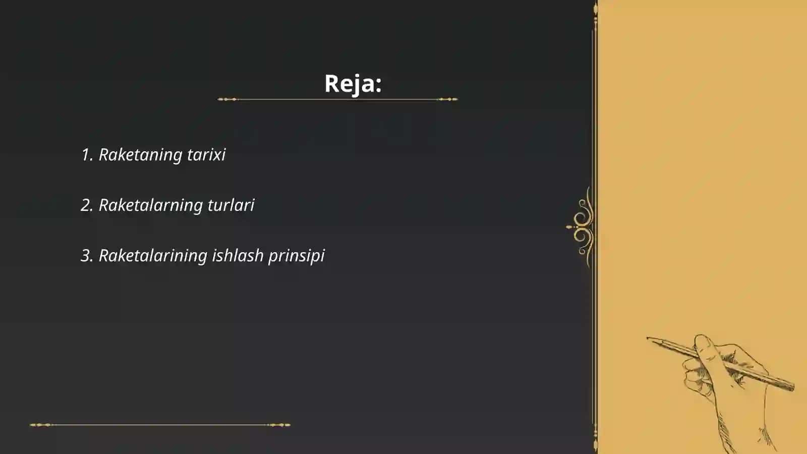 Raketalar haqida umumiy ma'lumot 2
