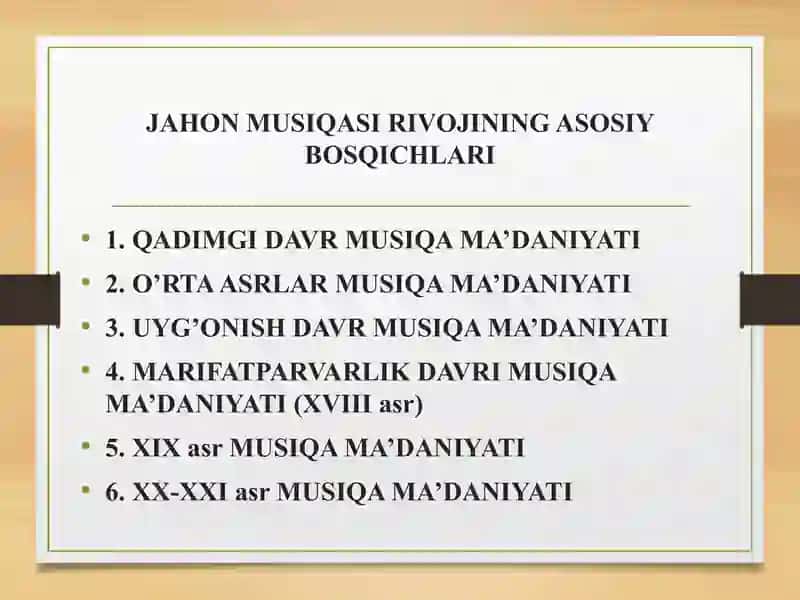 JAXON KLASSIK MUSIQA MA'DANIYATI 2