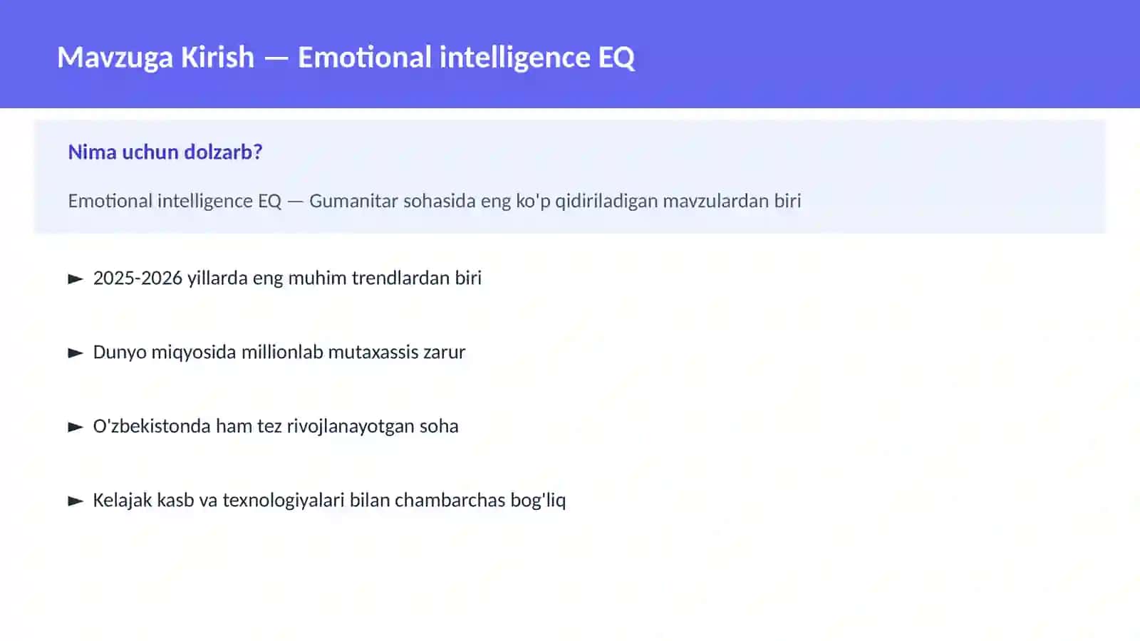 Emotional intelligence EQ 2