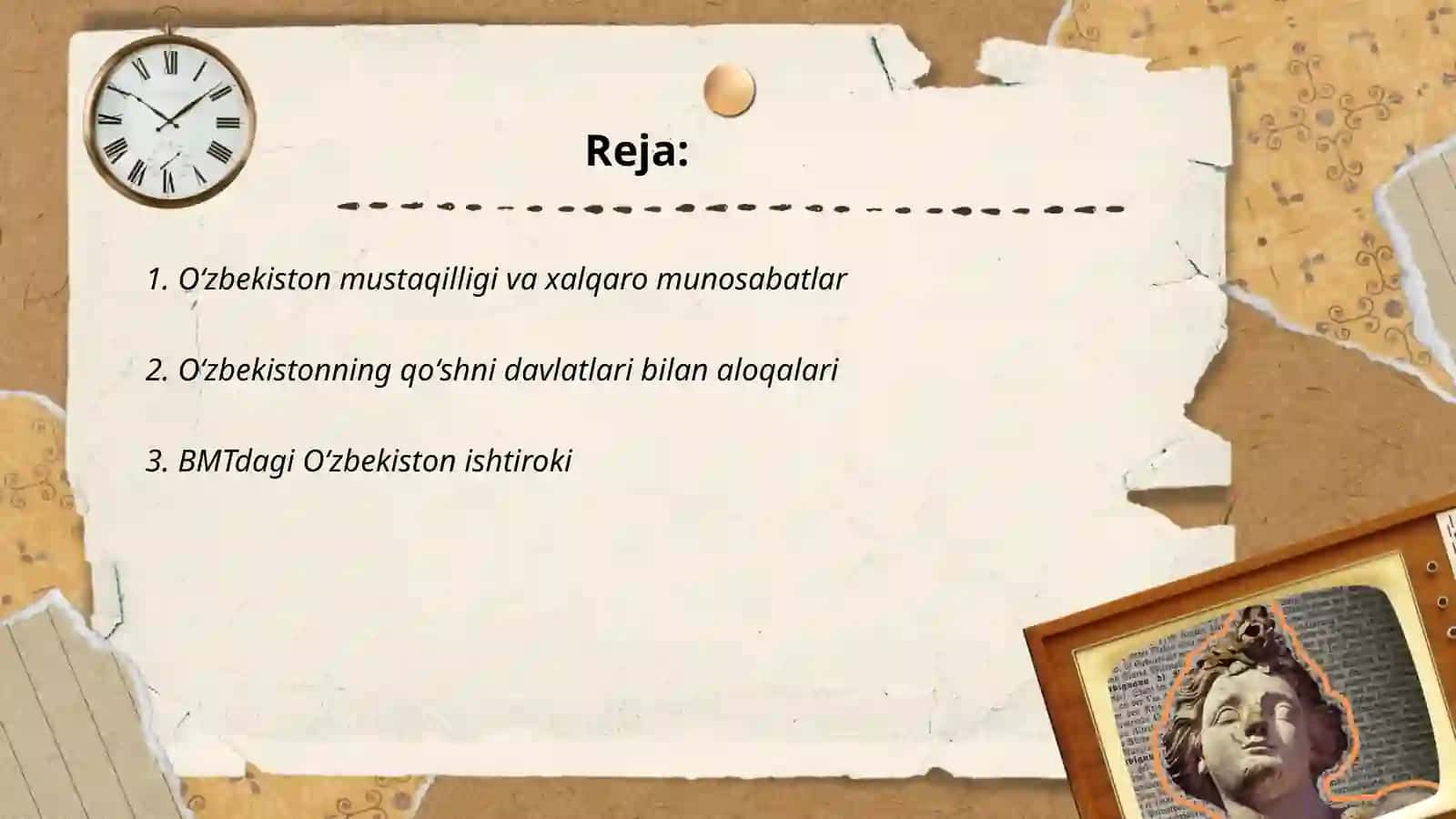 Oʻzbekiston va jahon hamjamiyati 2
