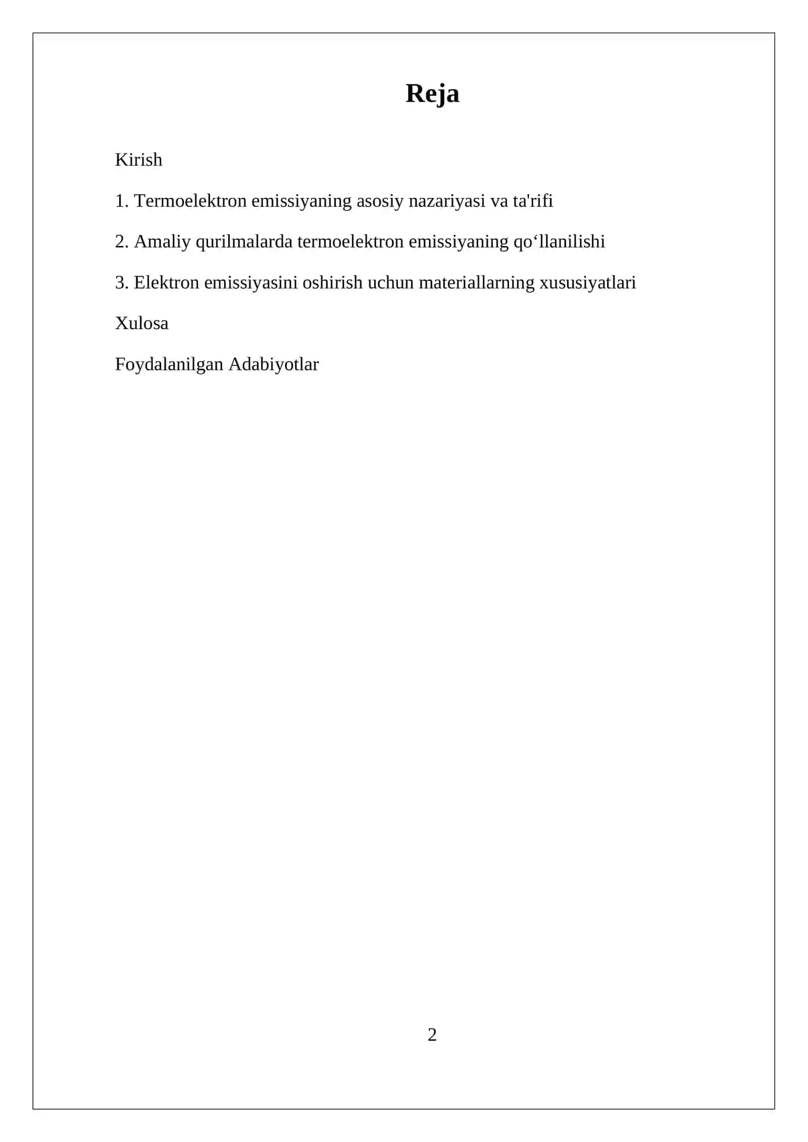 Termoelektron emissiya 2