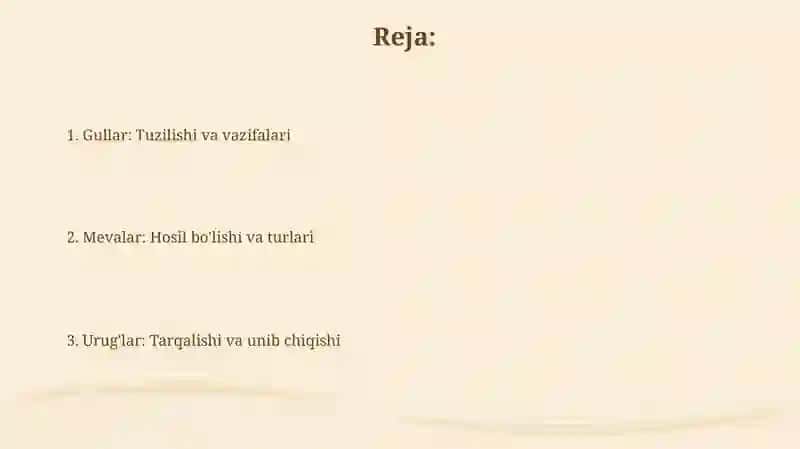 Gul va Urug'lar 2
