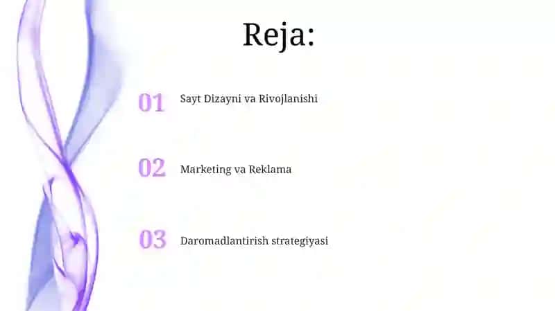Web sayt yaratish 2