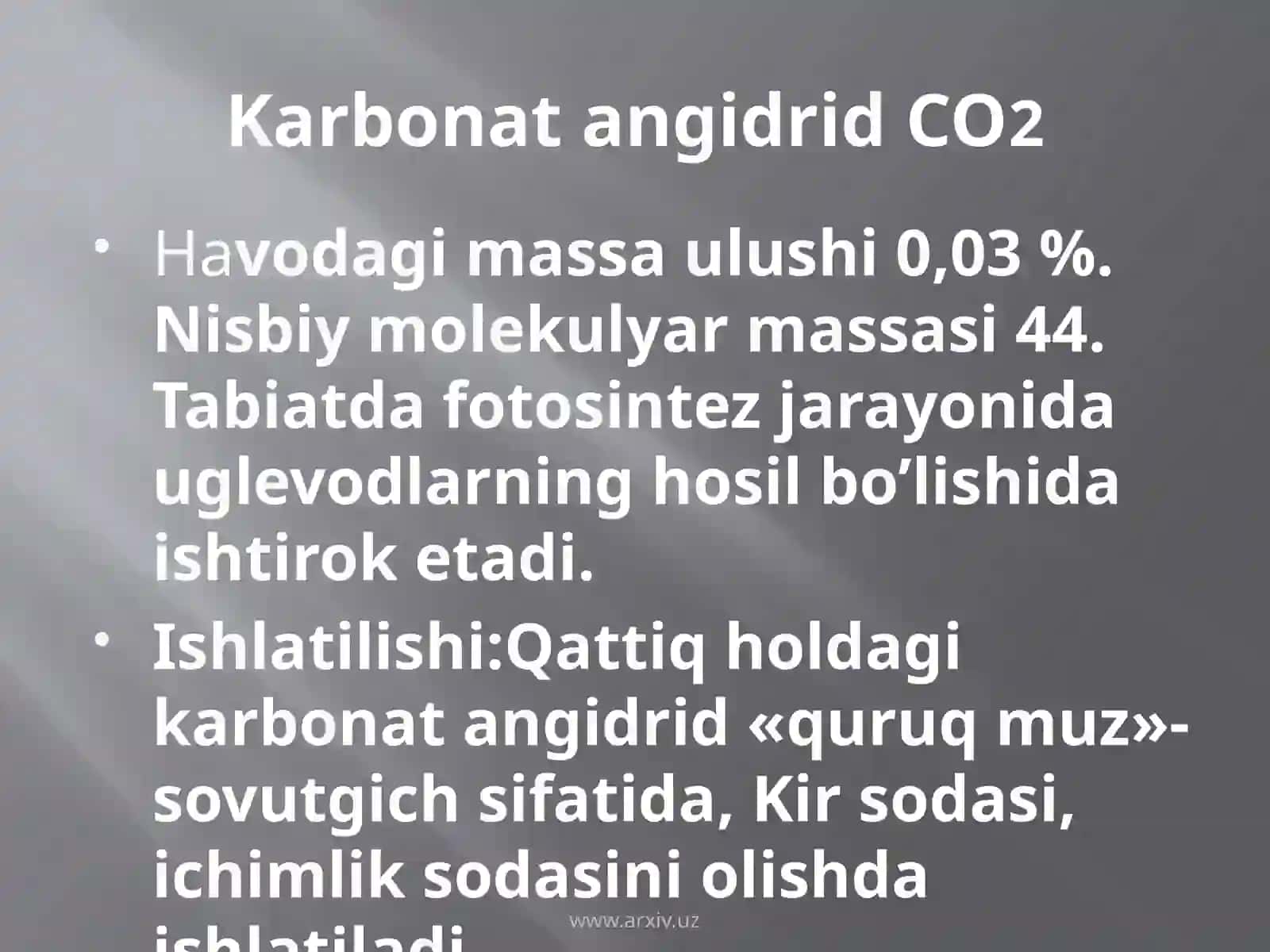 ENgMuhimOksidlarningIshlatilishi 2