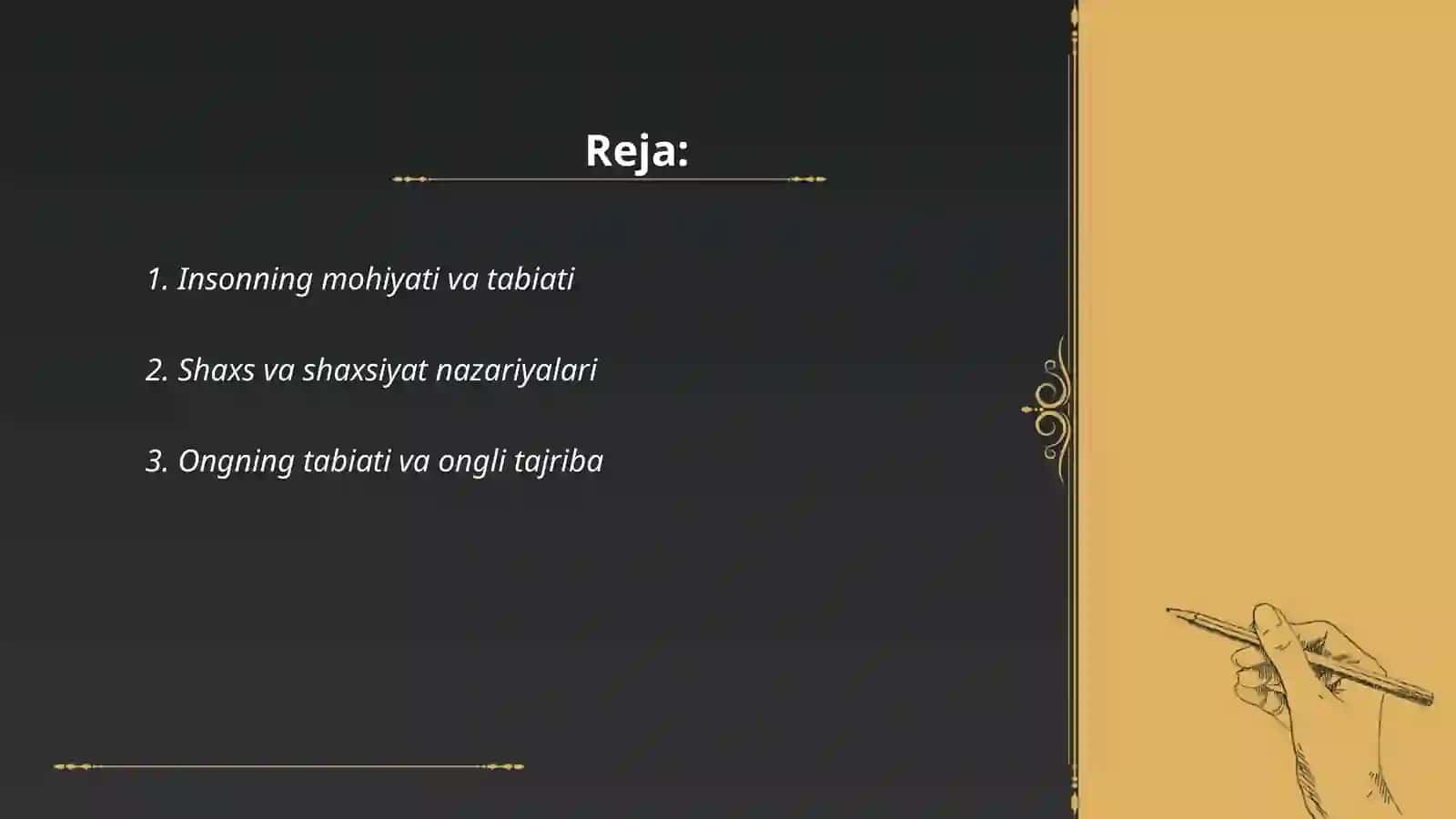 Inson falsafasi 2