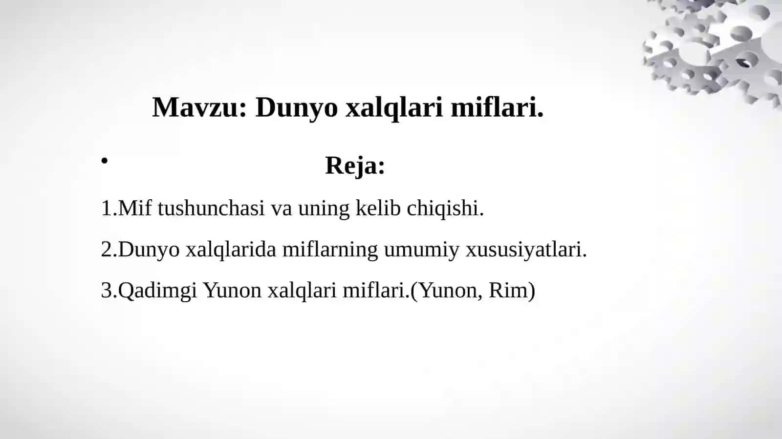 Dunyo xalqlari miflari 2