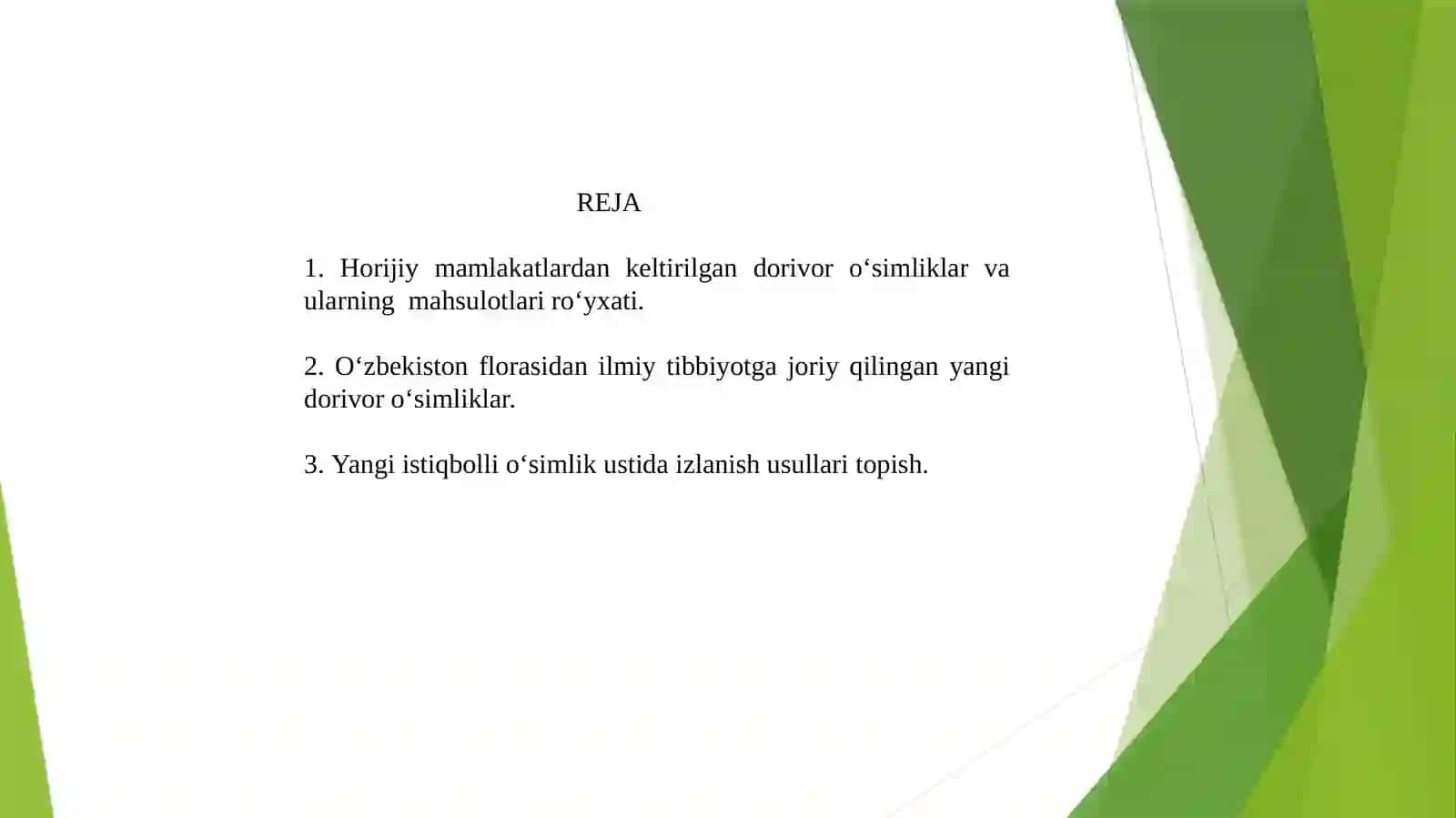 Yangiistiqbollio‘simlik ustidaizlanishusullari 2