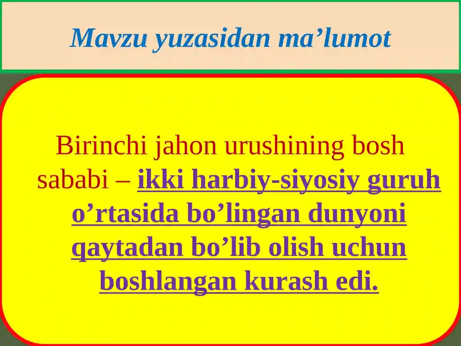 9-sinf Jahon tarixi 2