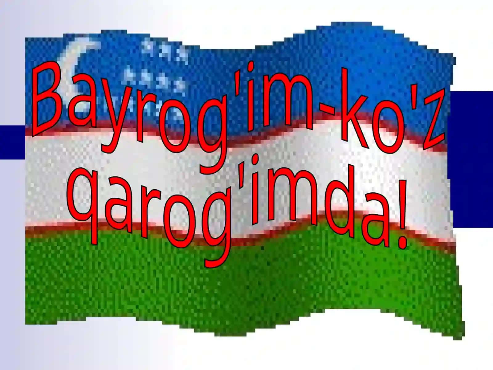 Bayroqqa sadoqat-yurtga sadoqat! 2