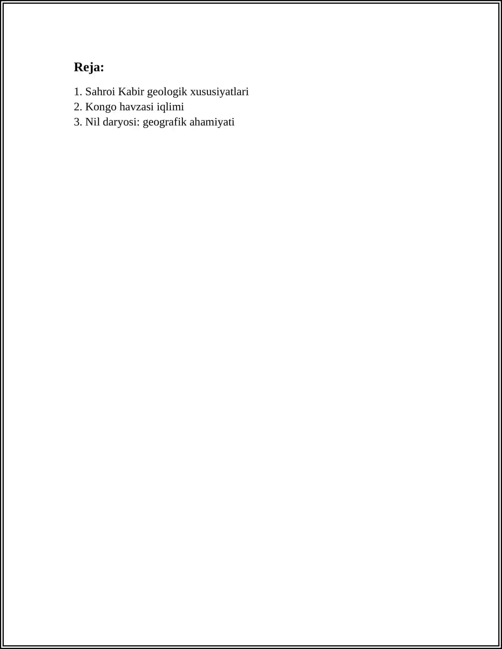 AFRIKA TABIIY GEOGRAFIK RAYONLARI 2