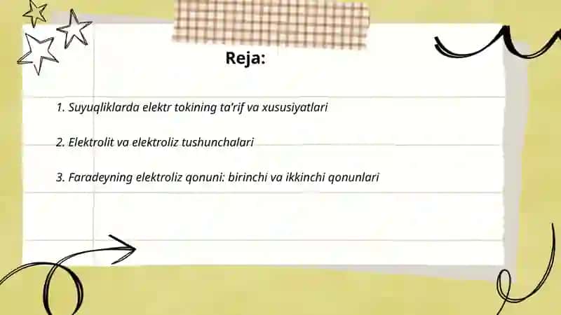 Faradeyning elektroliz qonuni 2