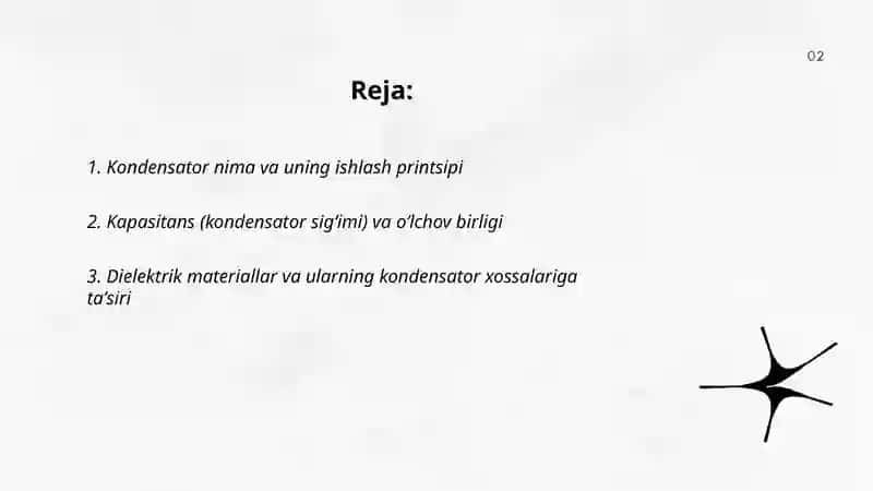 Kondensator va uning turlari 2