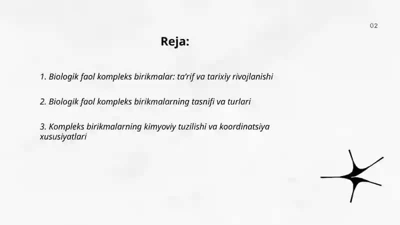 Biologik faol kompleks birikmalar 2