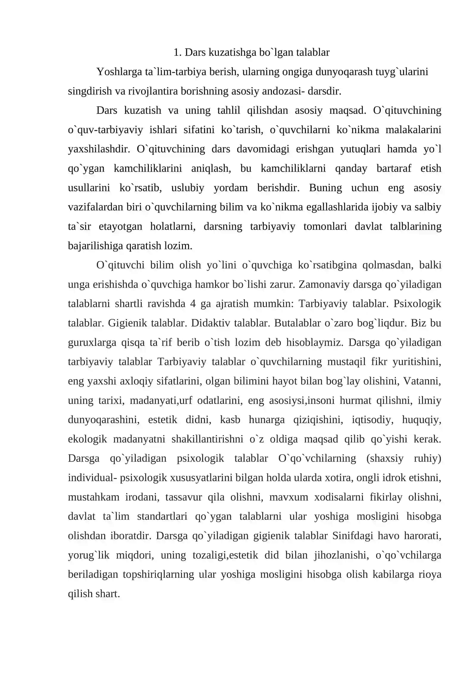 DARS TAHLILINING MANBALARI 2