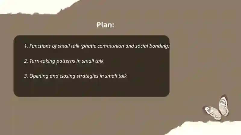 Analyzing small talks 2