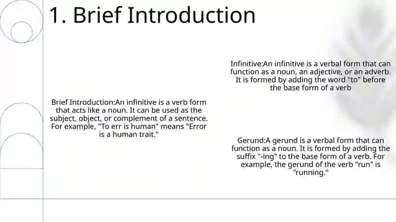 Infinitive Gerund 2