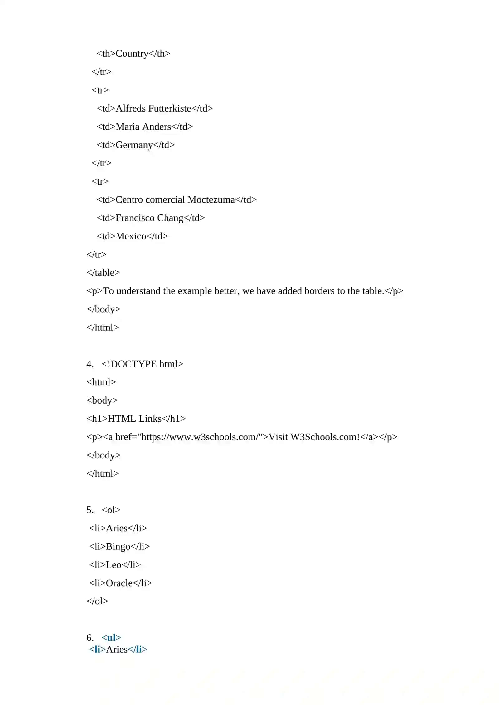 HTML rasm va jadvallar ishlab chiqarish 2
