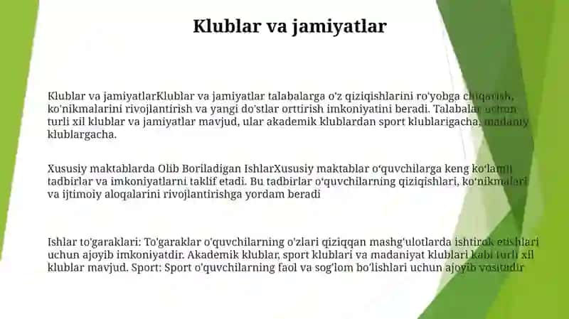Xususiy Maktablarda Olib Boriladigan Ishlar 2