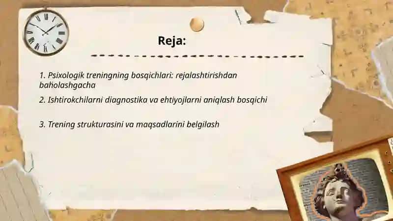 Psixologik treningning asosiy bosqichlari va guruhiy dinamika jarayonlari 2