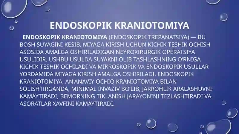 Endoskopik Kraniotomiya 2