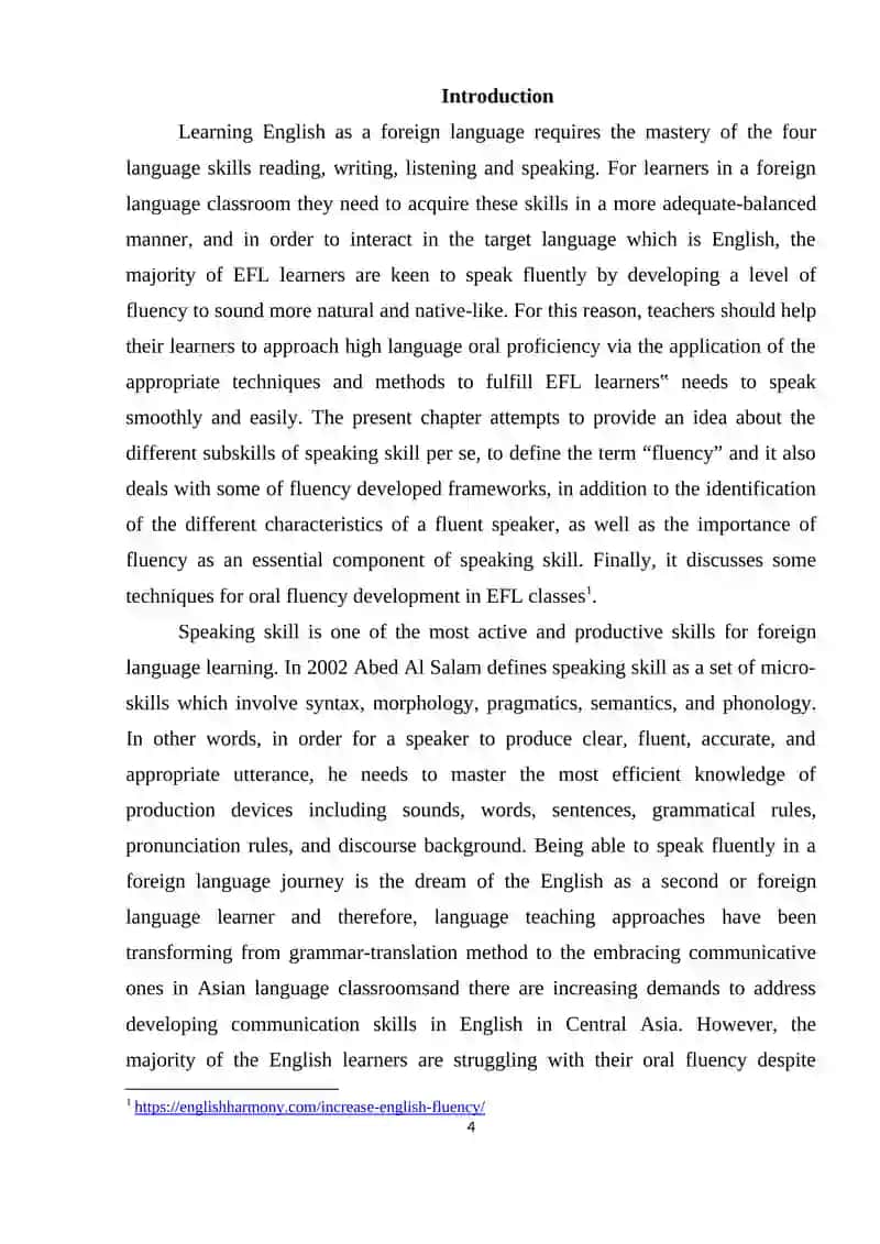 Enhancing learners imagination in order to increase oral fluency Introduction 2