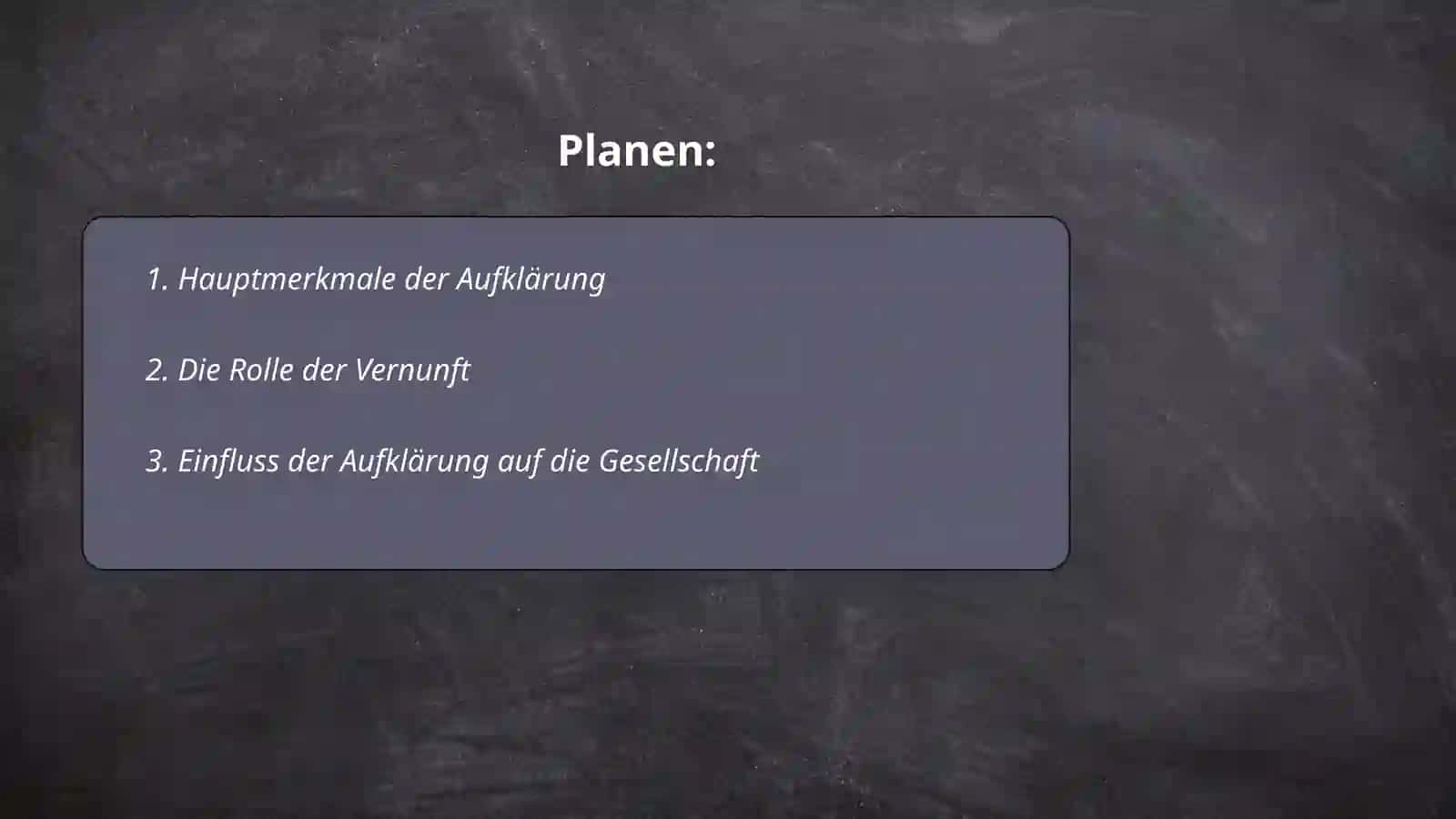 Epoche der Aufklärung 2