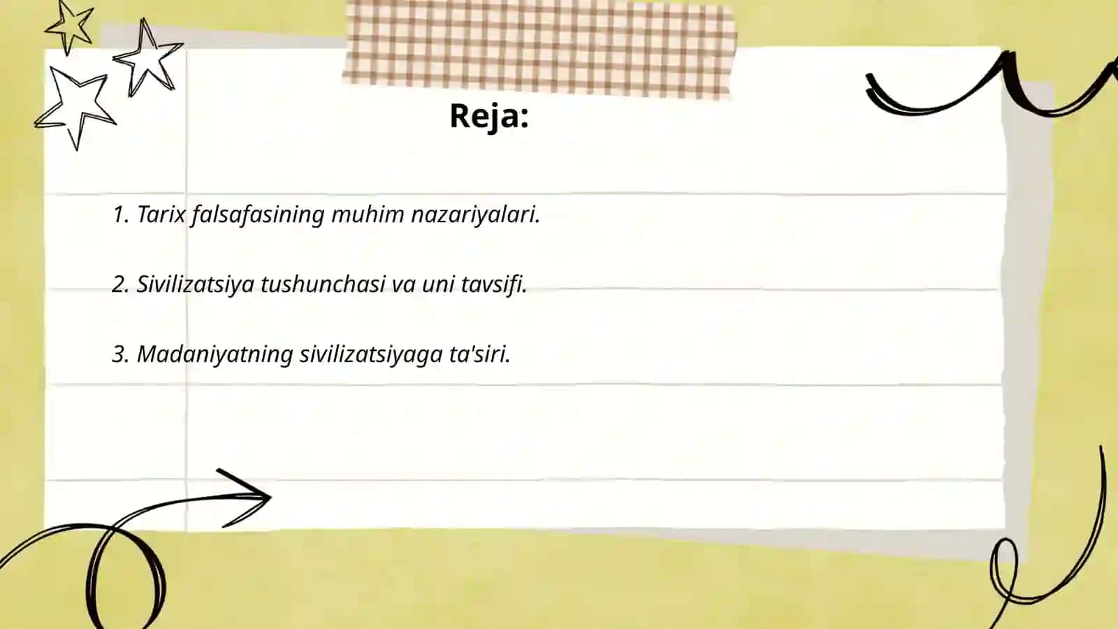 Tarix falsafasi. Sivilizatsiya va madaniyat 2