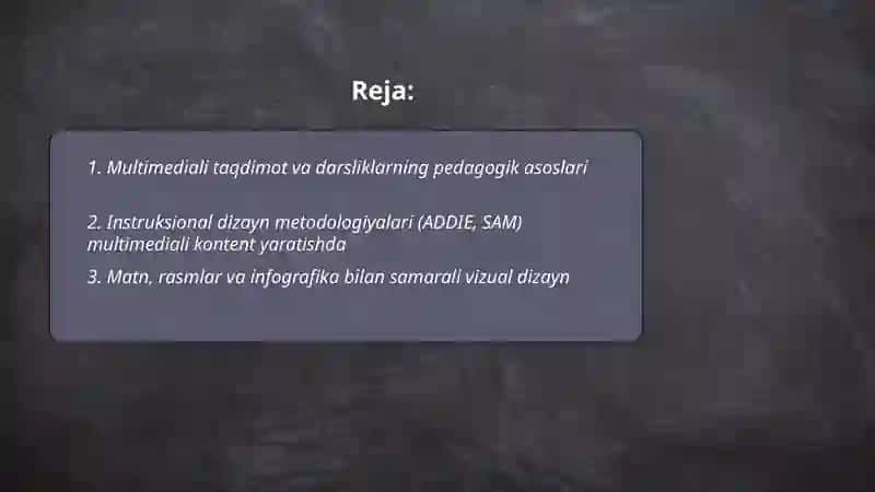 Multimediali taqdimot va darsliklar 2