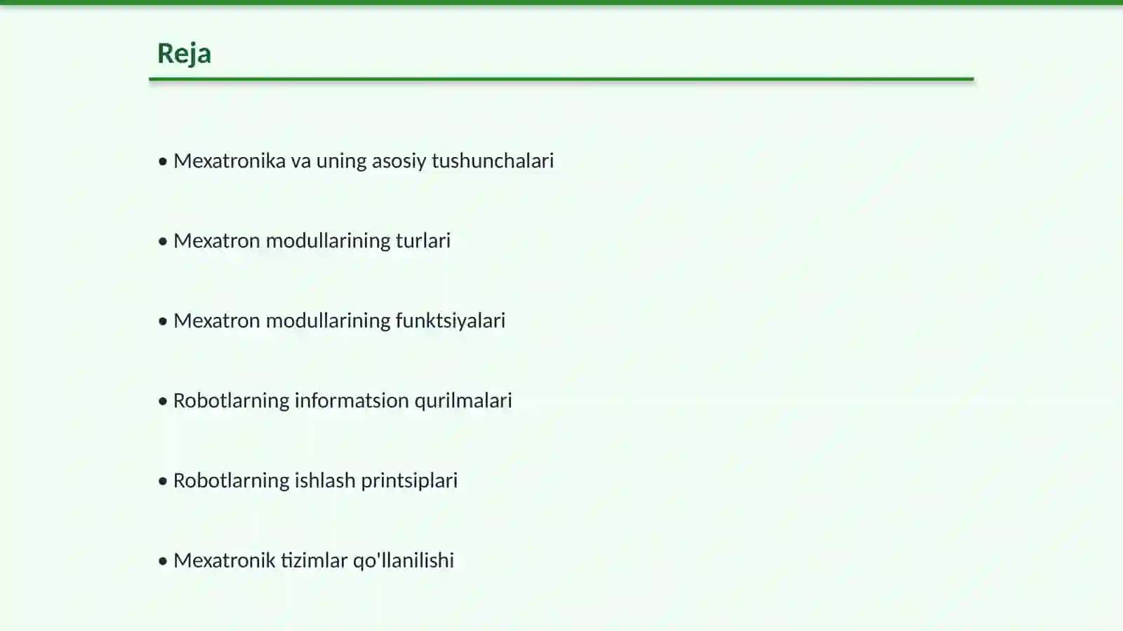 MEXATRON MODULLAR VA ROBOTLARNING INFORMATSION QURILMALARI 2