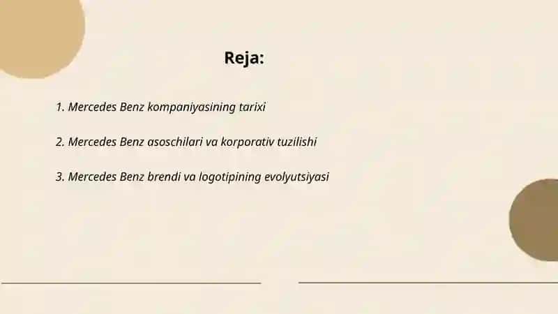 Mercedes Benz kompaniyasining tarixi 2