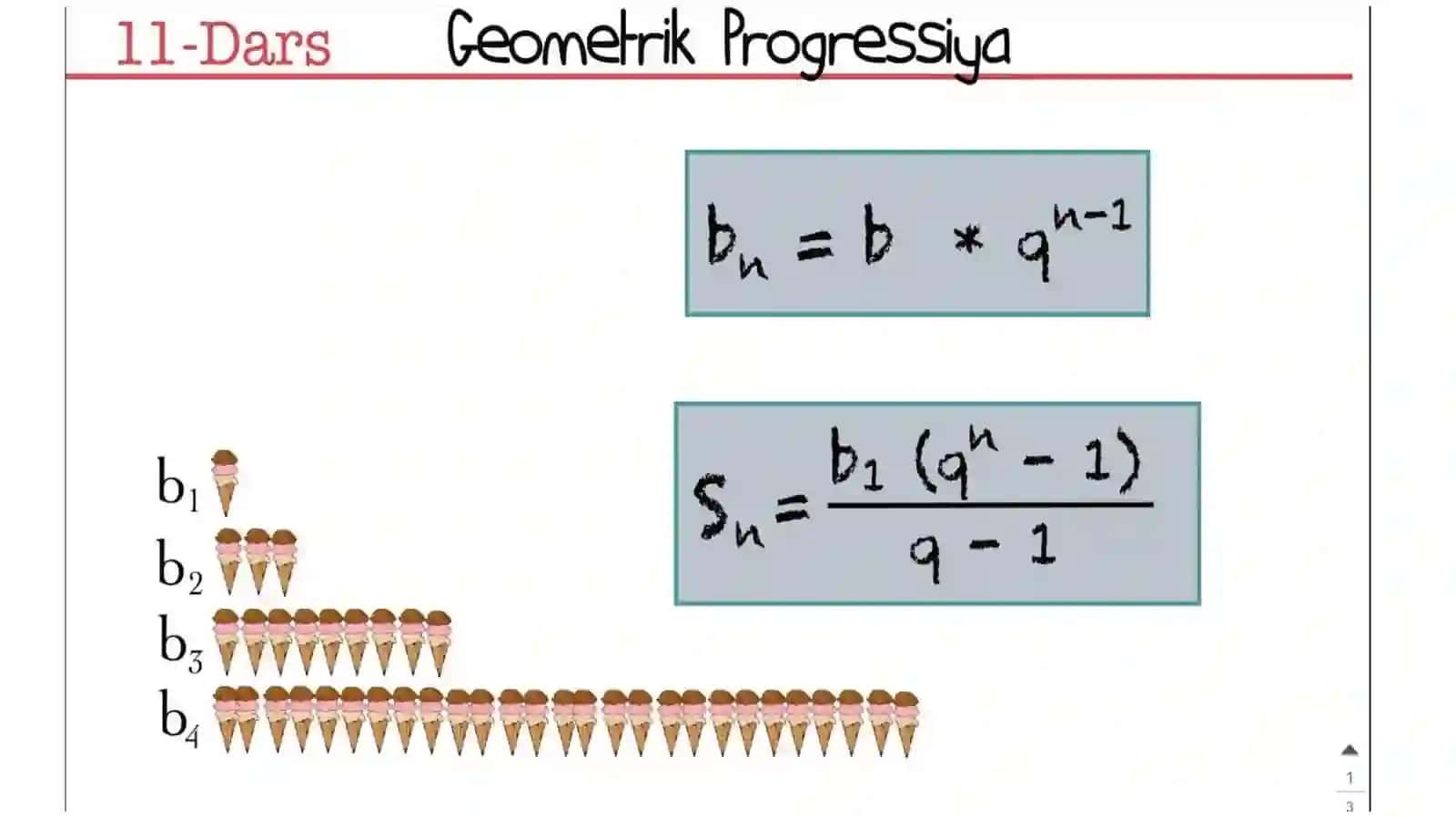 GEOMETRIK PROGRESSIYA 2