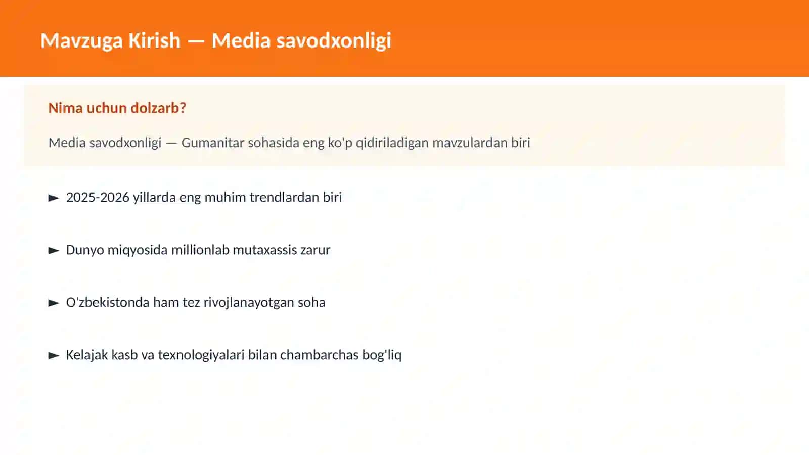 Media savodxonligi 2