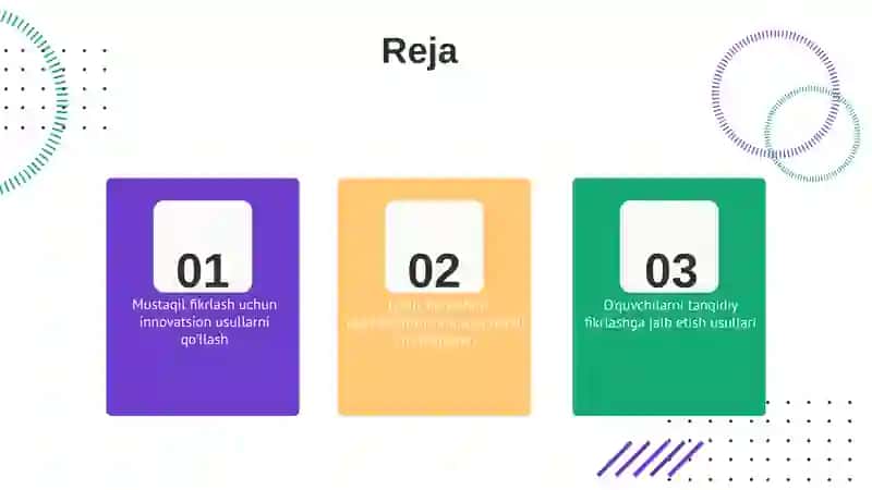Innovatsion usullar bilan o'quv jarayoni 2