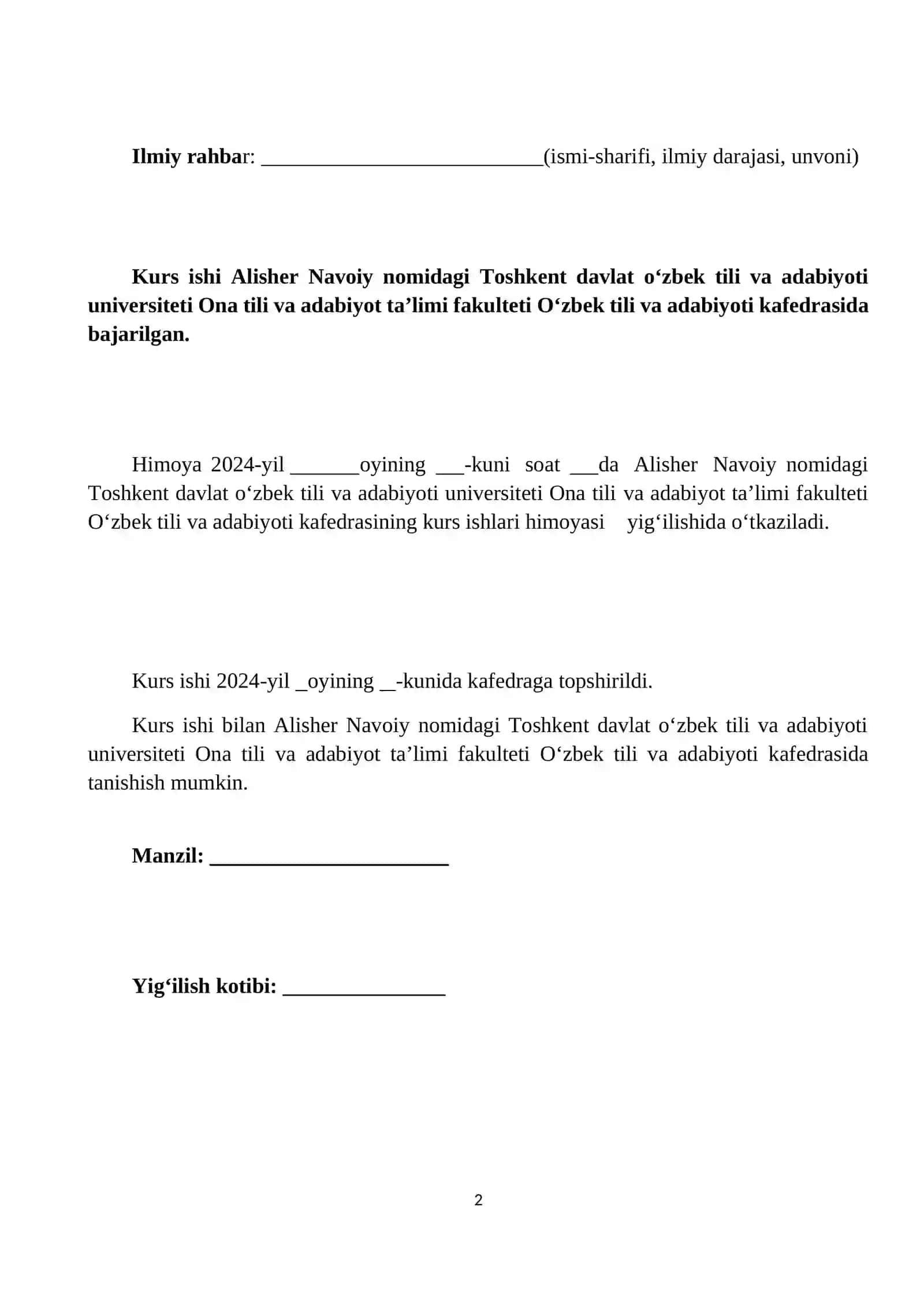 O‘zbek mumtoz adabiyotining tur va janrlari 2