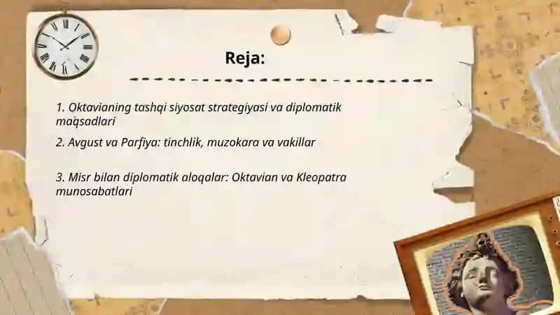 Oktaviyan avgust diplomatiyasi 2
