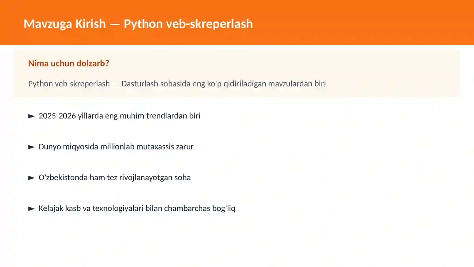 Python veb-skreperlash 2