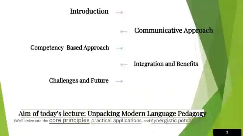 The Interplay: Communicative and Competency-Based Approaches in Language Teaching 2