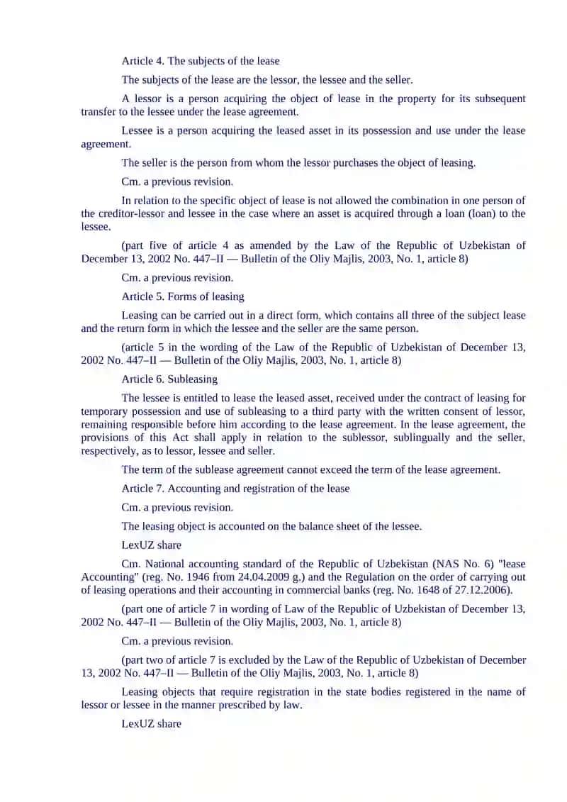 Leasing Legislation 2