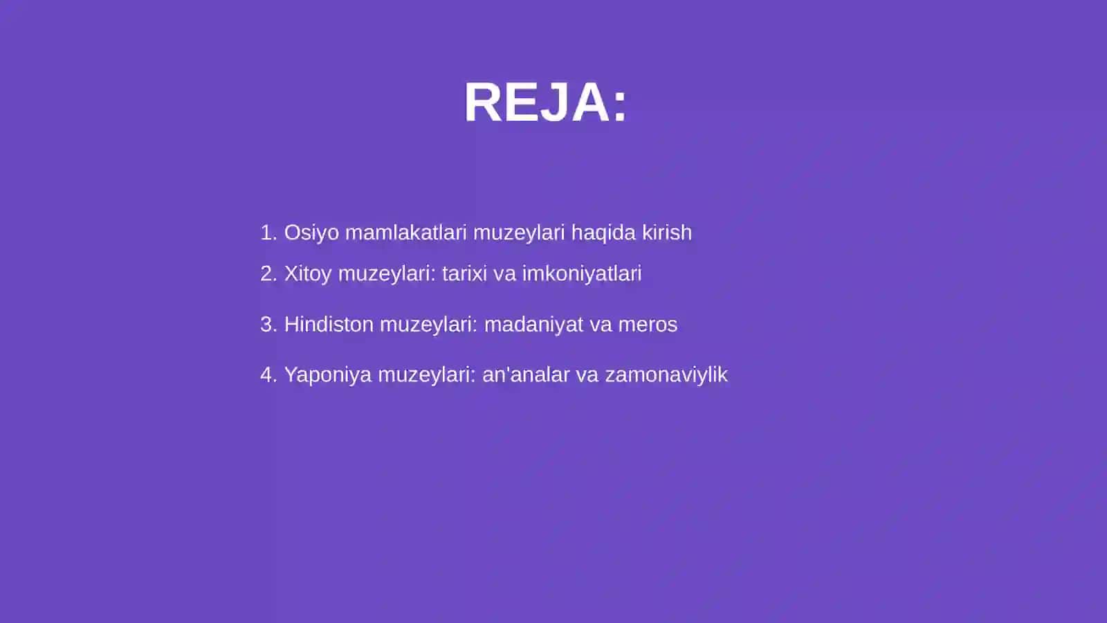 Osiyo mamlakatlari muzeylari 2
