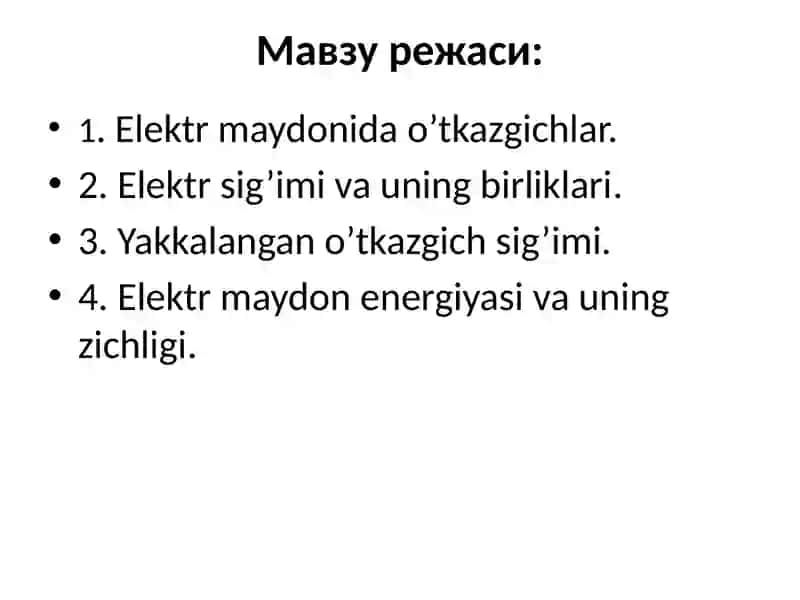 ELEKTR VA MAGNETIZM 2