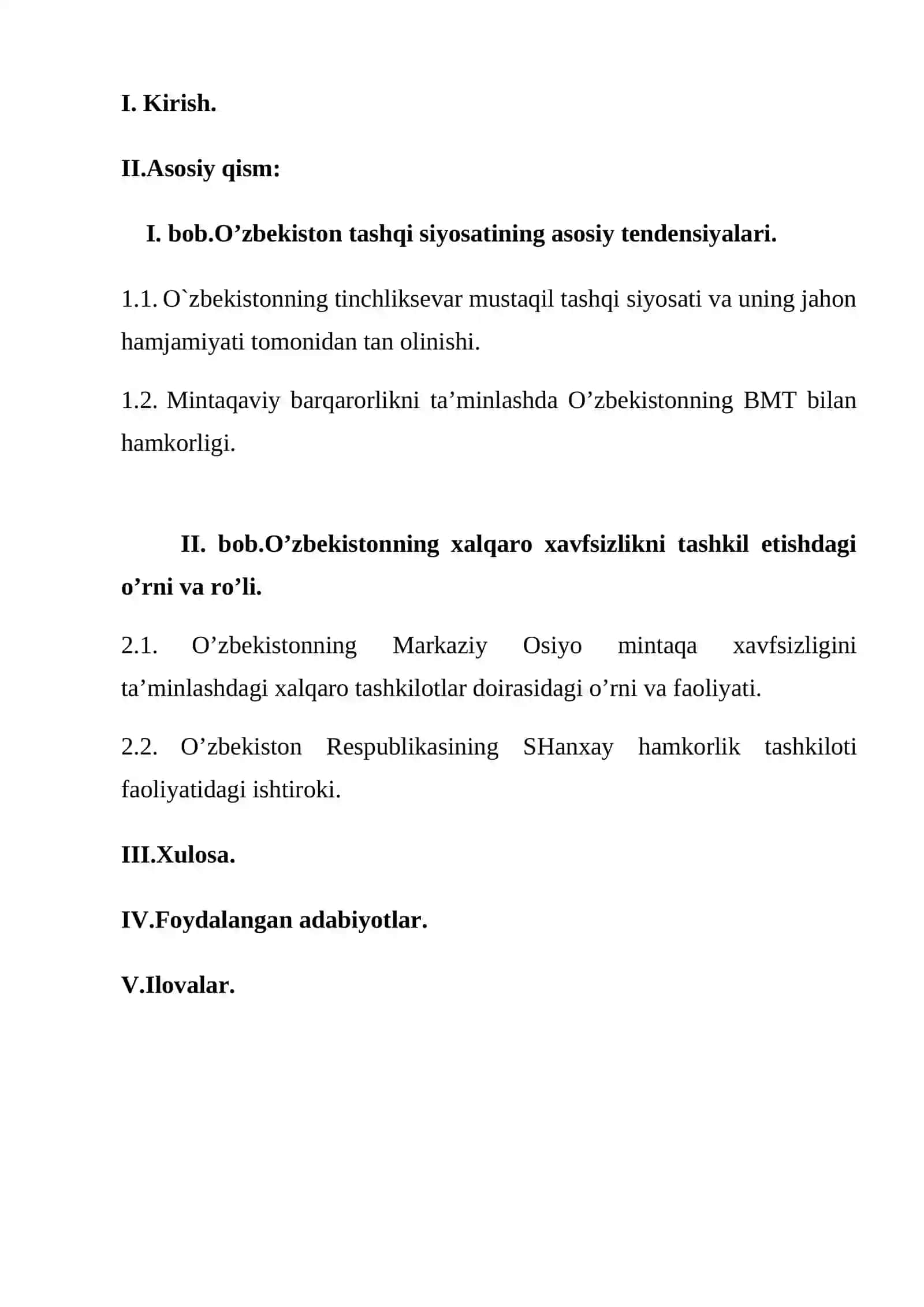 O’zbekistonning eng yangi tarixi 2