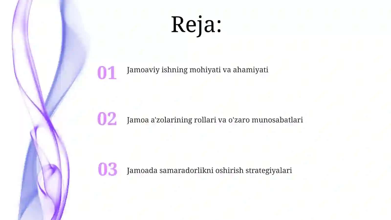 Jamoada ishlash 2