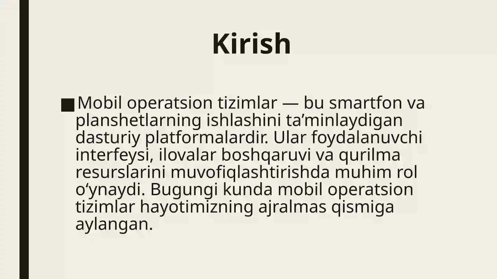 iOS mobil operatsion tizimi 2