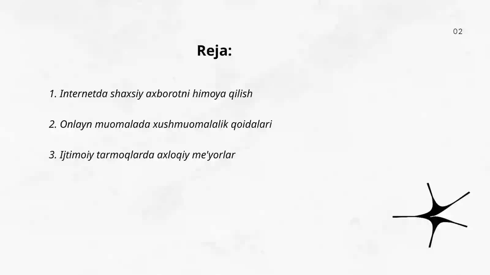Tarmoq odob axloqi(Infoetika) 2
